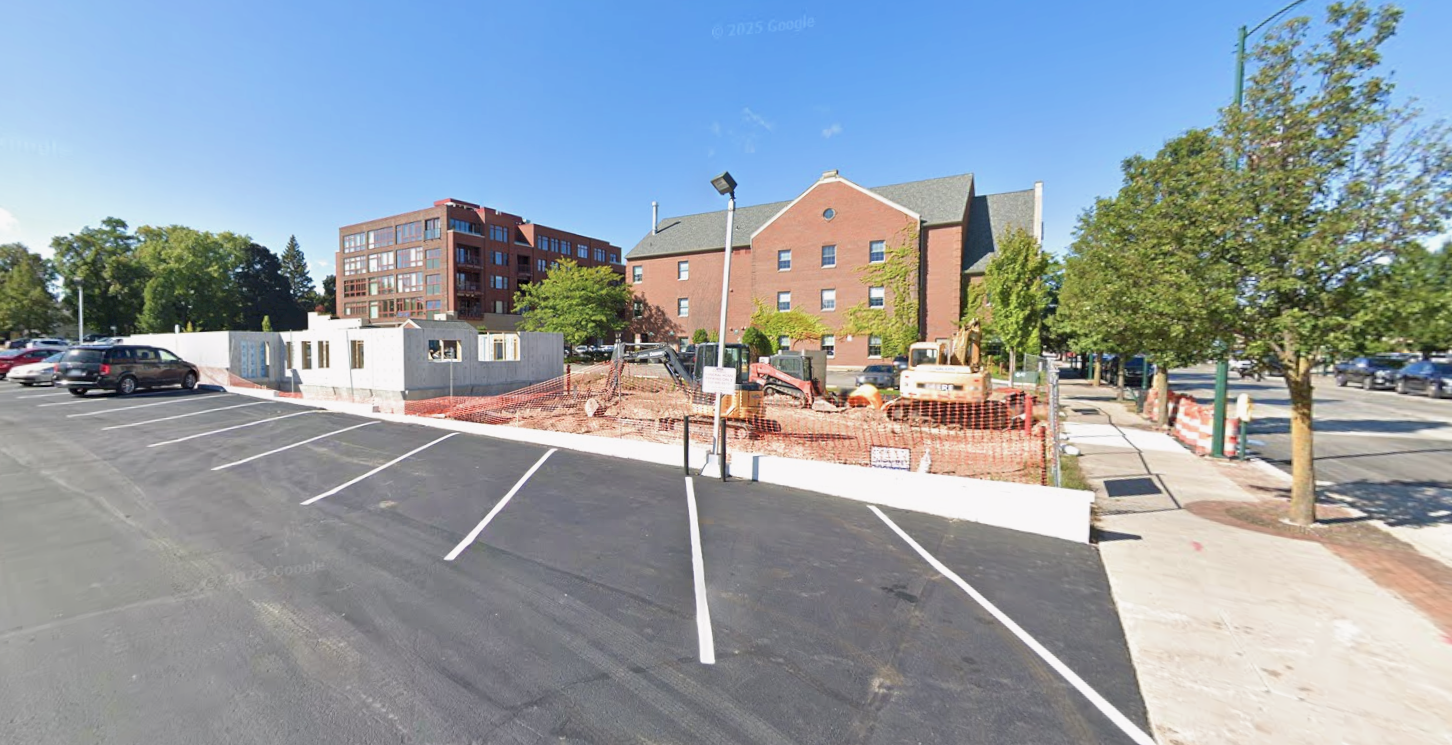 State Street Traverse City looking west from site